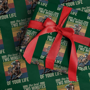 Horse Race Derby Wrapping Paper Roll The Best Two Minutes Of Your Life TS11 Green Print Your Wear