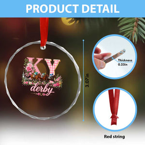 Horse Racing KY Derby Day Vibes Crystal Glass Ornament This is My Derby Day Dress TS10 Print Your Wear