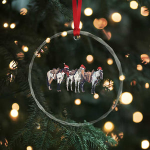 Horse Xmas Crystal Glass Ornament Western Cowboy Cowgirl Howdy Country TS10 Print Your Wear