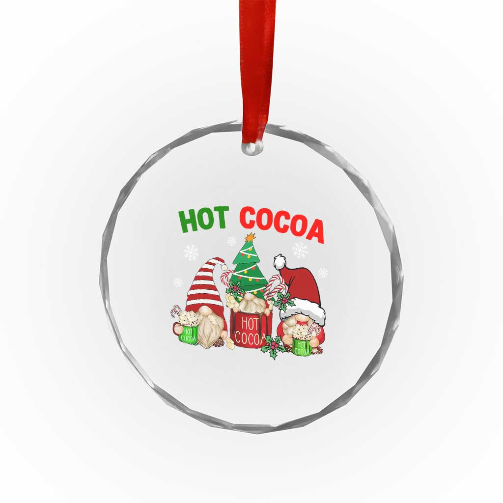 Hot Cocoa Gnomes Drink Hot Chocolate Watch Xmas Movies Crystal Glass Ornament TS09 Print Your Wear