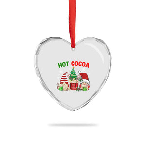 Hot Cocoa Gnomes Drink Hot Chocolate Watch Xmas Movies Heart Crystal Glass Ornament TS09 Print Your Wear