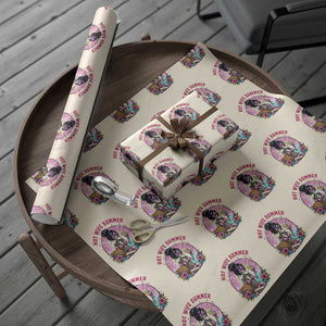 Hot Wife Summer Wrapping Paper Roll Funny Newlywed Skeleton TS14 Beige Print Your Wear