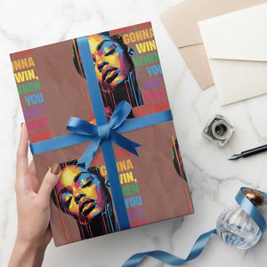 How You Gonna Win When You Aint Right Within Wrapping Paper Roll Black History TS11 Mocha Print Your Wear