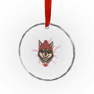 Howling Wolf Spirit For The Midwest Football Fan Crystal Glass Ornament TS12 Print Your Wear