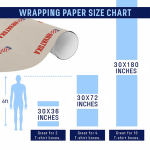 Hrvatska Wrapping Paper Roll Vintage Croatia Zagreb Croatian