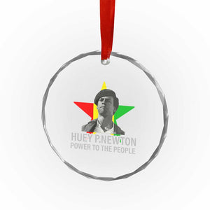 Huey P.Newton Power To The People Crystal Glass Ornament Black Panther Party Black History Month TS11 Print Your Wear