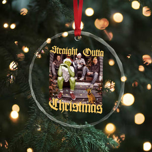Humorous Trump Crystal Glass Ornament Straight Outta Xmas Movie TS10 Print Your Wear