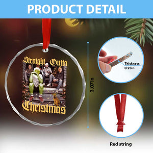 Humorous Trump Crystal Glass Ornament Straight Outta Xmas Movie TS10 Print Your Wear