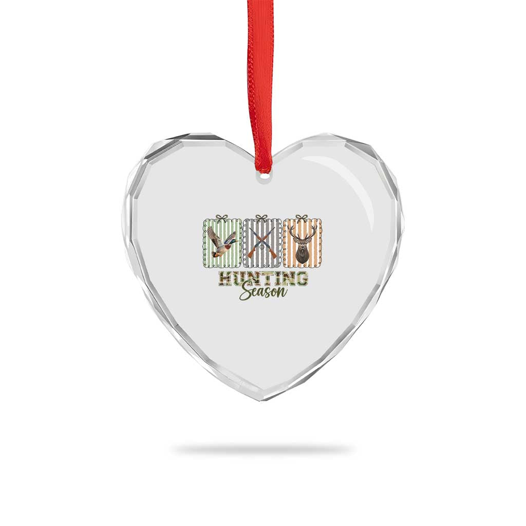 Hunting Season Heart Crystal Glass Ornament Funny Hunter Wife Gift TS12 Print Your Wear