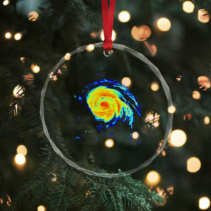 Hurricane Erin Crystal Glass Ornament Meteorologist Weather Radar Storm Chasing TS11 Print Your Wear