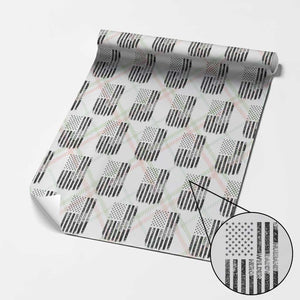 Husband Daddy Welder Hero Wrapping Paper Roll Patriotic Welding American Flag Graphic TS12 Christmas Plaid Print Your Wear
