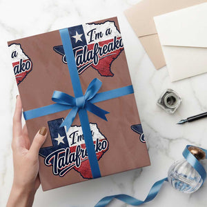 I Am A Talafreako James Talarico Wrapping Paper Roll US Senate Vintage Texas Map