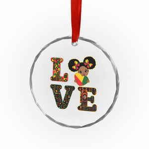 I Am Black Child Crystal Glass Ornament LOVE Black History Month Strong African American Pride TS02 Print Your Wear