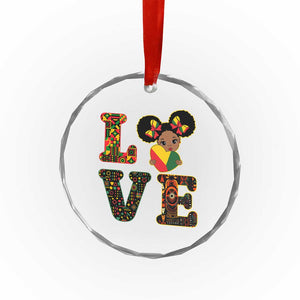 I Am Black Child Crystal Glass Ornament LOVE Black History Month Strong African American Pride TS02 Print Your Wear