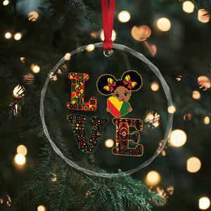 I Am Black Child Crystal Glass Ornament LOVE Black History Month Strong African American Pride TS02 Print Your Wear