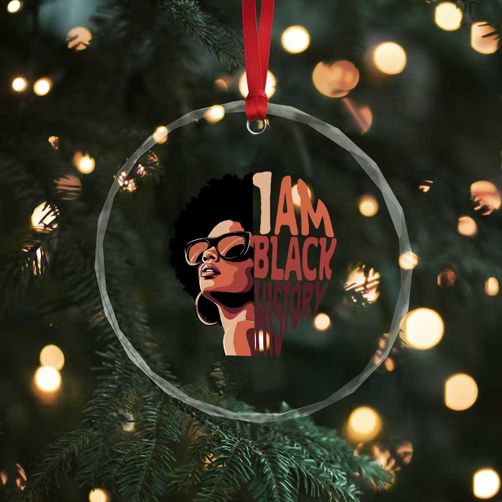 I Am Black History Crystal Glass Ornament African American Pride TS14 Print Your Wear