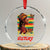 I Am Black History Crystal Glass Ornament African American Pride Woman - Print Your Wear