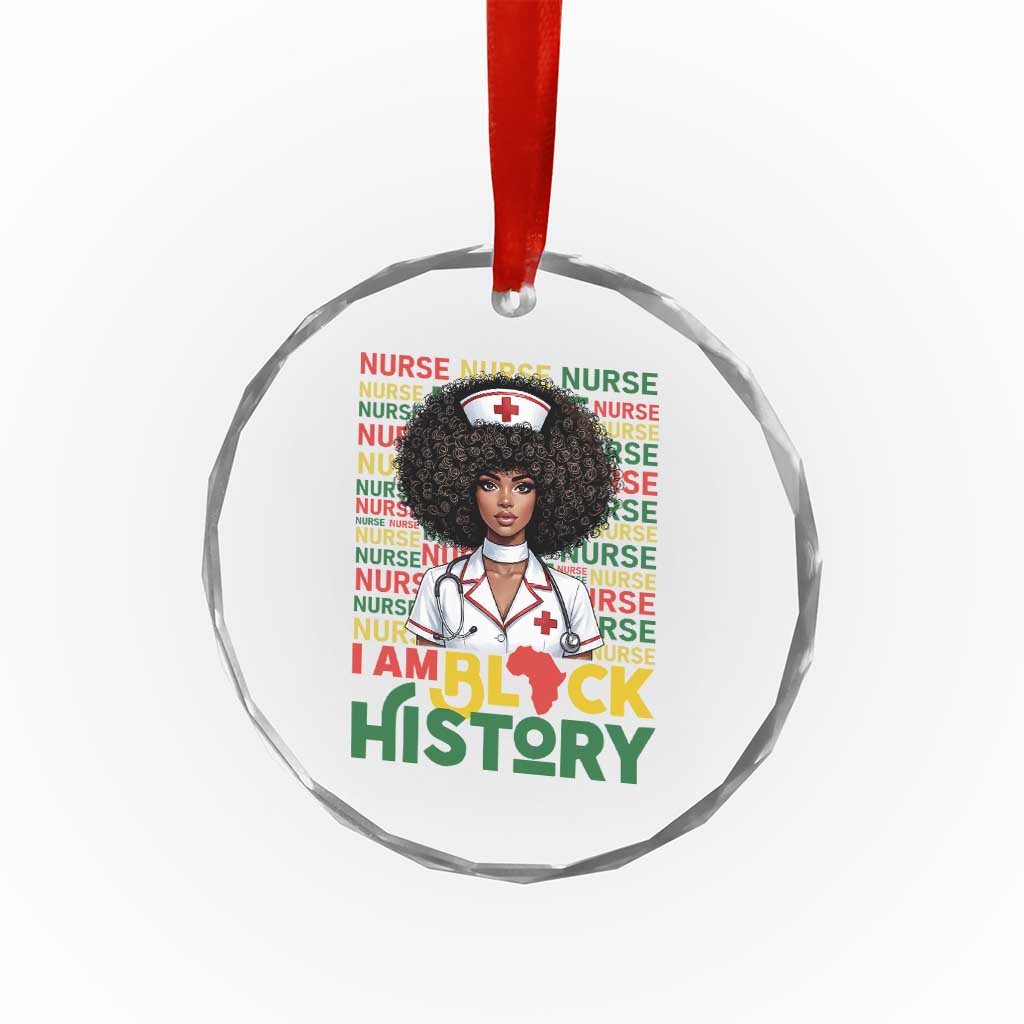 I Am Black History Crystal Glass Ornament Black History Month Nurse Gift TS12 Print Your Wear