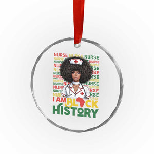 I Am Black History Crystal Glass Ornament Black History Month Nurse Gift TS12 Print Your Wear