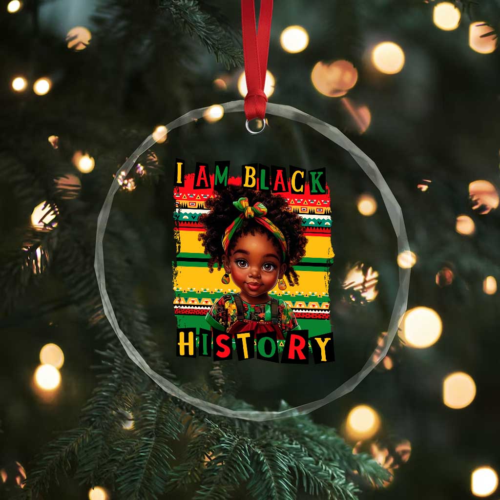 I Am Black History Crystal Glass Ornament Month Black Melanin Kids Girls TS02 Print Your Wear