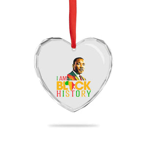 I Am Black History Heart Crystal Glass Ornament Martin Luther Jr King African American Pride TS14 Print Your Wear