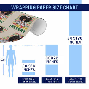 I Am Black History Wrapping Paper Roll Black History Month Nurse Gift TS12 Print Your Wear