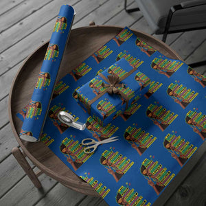 I Am Black Man Wrapping Paper Roll Afro African American Pride Black History Month TS02 Blue Print Your Wear