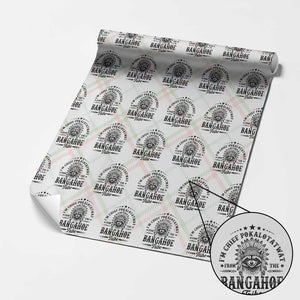 I Am Chief Pokalotatwat From The Bangahoe Tribe Wrapping Paper Roll Funny Native American Racoon TS11 Christmas Plaid Print Your Wear