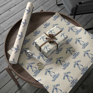 I Am Really Cold But I'm Being Really Brave About It Penguin Wrapping Paper Roll TS11 Beige Print Your Wear