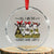 I Am The Crazy Goat Lady Crystal Glass Ornament Goat Lady Gift TS12 Transparent Glass 3'' Circle Print Your Wear