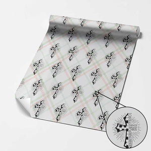 I Can Do All Things Through Christ Wrapping Paper Roll Christian Soccer Cross Gift TS12 Christmas Plaid Print Your Wear