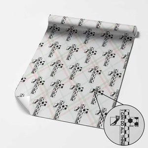 I Can Do All Things Through Soccer Christian Faith Gift Wrapping Paper Roll TS12 Christmas Plaid Print Your Wear