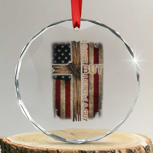 I Cant But I Know A Guy Crystal Glass Ornament Funny Christian Jesus Cross TS11 Transparent Glass 3'' Circle Print Your Wear