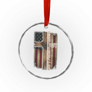 I Cant But I Know A Guy Crystal Glass Ornament Funny Christian Jesus Cross TS11 Print Your Wear