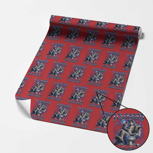 I Clogged Your Toilet Alpha Wolf Meme Wrapping Paper Roll Funny Unhinged Stupid Brainrot
