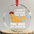I Did Not Choose The Nug Life Crystal Glass Ornament Chicken Nugget Lover Gifts TS12 Transparent Glass 3'' Circle Print Your Wear