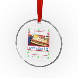 I Got That Dog in Me Ugly Xmas Crystal Glass Ornament Keep 150 Dank Meme Hot Dog Combo TS10 Print Your Wear