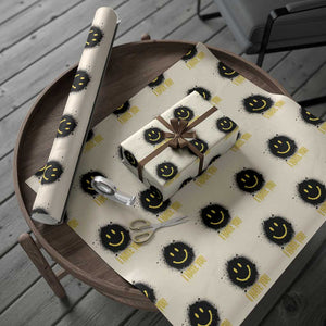 I Hate You Wrapping Paper Roll Funny Smile Face Emoticon Meme TS14 Beige Print Your Wear