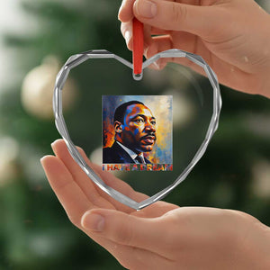 I Have A Dream Inspirational MLK Quotes Heart Crystal Glass Ornament Equality and Justice Martin Luther King Tribute TS02 Print Your Wear