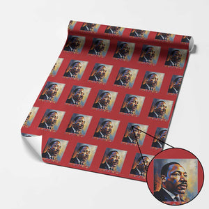 I Have A Dream Inspirational MLK Quotes Wrapping Paper Roll Equality and Justice Martin Luther King Tribute TS02 Red Print Your Wear