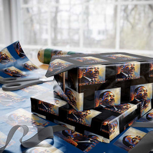 I Have A Dream Inspirational MLK Quotes Wrapping Paper Roll Equality and Justice Martin Luther King Tribute TS02 Black Print Your Wear