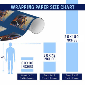 I Have A Dream Inspirational MLK Quotes Wrapping Paper Roll Equality and Justice Martin Luther King Tribute TS02 Print Your Wear