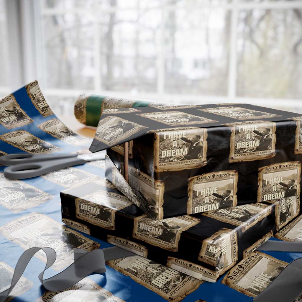 I Have A Dream Martin Luther King MLK Day Wrapping Paper Roll March On Washington Black History TS11 Black Print Your Wear