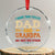 I Have Two Titles Dad And Grandpa Crystal Glass Ornament Retro Father's Day Grandpa Gift TS10 Transparent Glass 3'' Circle Print Your Wear