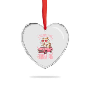 I Just Really Like Guinea Pigs Heart Crystal Glass Ornament Pet Lover Gift For Girl TS12 Print Your Wear