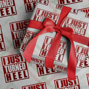 I Just Turned Heel Wrapping Paper Roll Pro Wrestling Retro Distressed TS10 Christmas Plaid Print Your Wear
