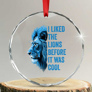 I Liked The LF Before It Was Cool Crystal Glass Ornament Vintage Rap Tee TS10 Transparent Glass 3'' Circle Print Your Wear