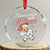 I Love A Man With A Beard Santa Xmas Crystal Glass Ornament TS09 Transparent Glass 3'' Circle Print Your Wear