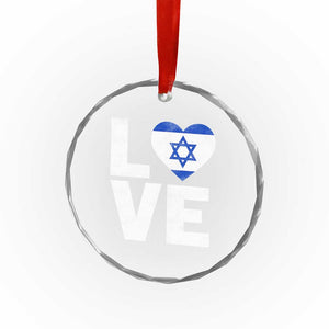 I Love Israel Jewish Gifts Star of David Israeli Crystal Glass Ornament TS11 Print Your Wear