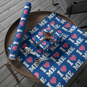 I Love Me Wrapping Paper Roll Funny Self Love Pink Heart Positive Vibes TS10 Blue Print Your Wear
